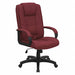 Chair Burgundy Seat Fabric Back