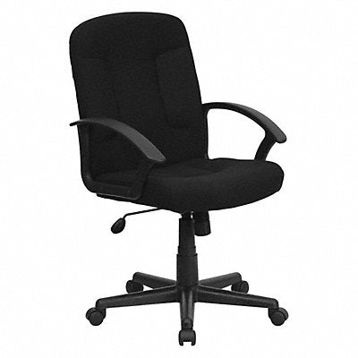Executive Chair Black Seat Fabric Back