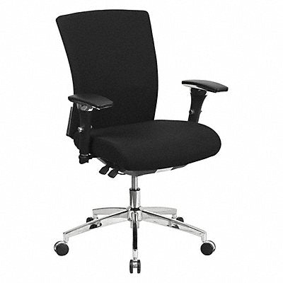 Desk Chair Black Seat Fabric Back