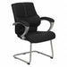 Side Chair Black Seat Leather Back