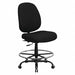 Draft Chair Black Seat Fabric Back