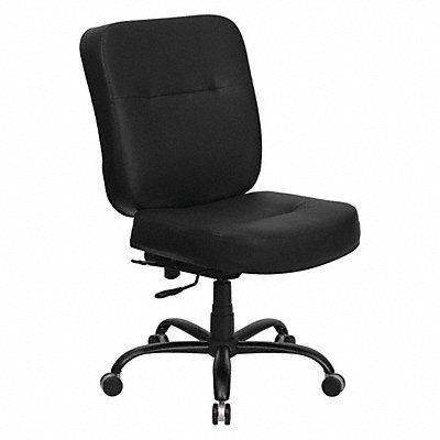 Executive Chair Black Seat Leather Back
