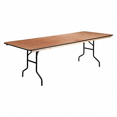 Folding Table Rectangle Wood 96 L 36 W