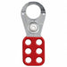 Lockout Hasp Snap-On Red 4-1/2in. L