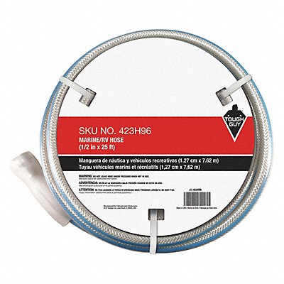 Water Hose 1/2 I.D.25 ft PVC