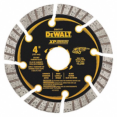 Diamond Saw Blade Blade Dia 4 in.