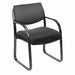 Guest Chair Black Frame Seat 18-1/2 H