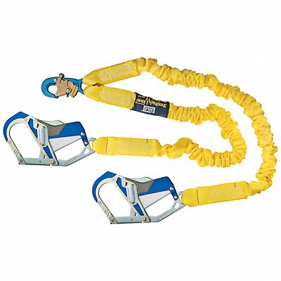 Shock-Absorbing Lanyard Yellow