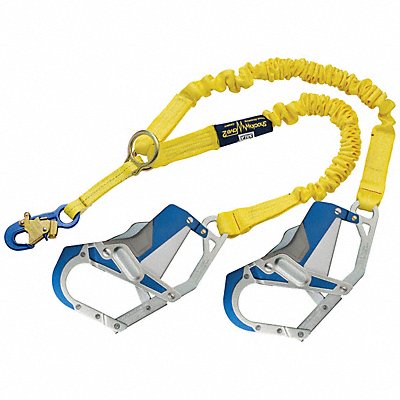 Shock-Absorbing Lanyard Yellow