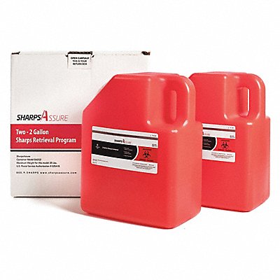 Sharps Container 11 W 2 gal Snap Lid