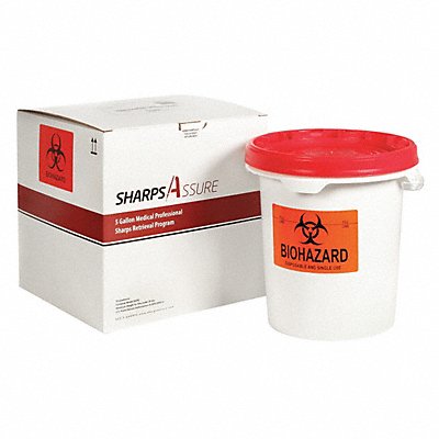 Sharps Container 15 W 5 gal Snap Lid