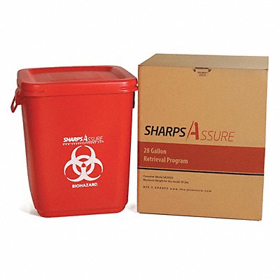 Sharps Container 20 W 28 gal Snap Lid