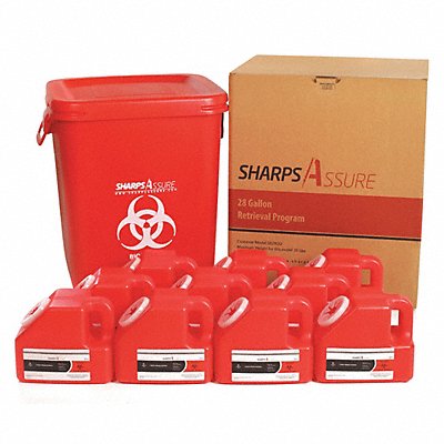 Sharps Container 20 W 28 gal Snap Lid