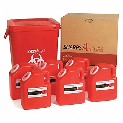 Sharps Container 20 W 28 gal Snap Lid