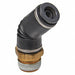 Male Elbow Compression Type Brass PK2