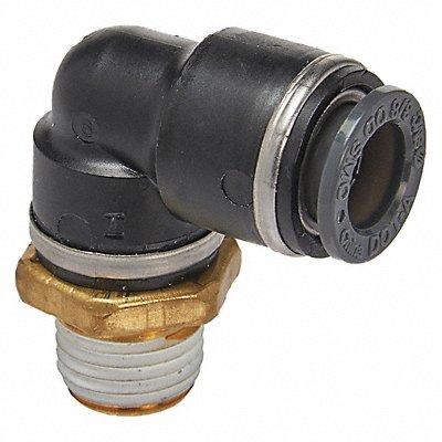 Male Elbow Compression Type Brass PK2