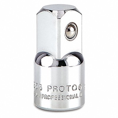 Skt Adptr Steel Chrome 3/8 in 1/2 in