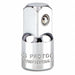 Skt Adptr Steel Chrome 3/8 in 1/2 in