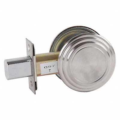 Deadbolt Less Cylinder Satin Chrome