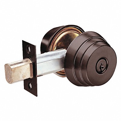 Deadbolt Cylindrical Dark Bronze Finish