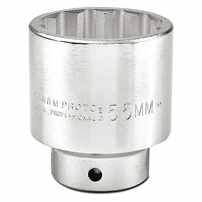 Socket Steel Satin 55 mm