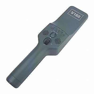 Metal Detector Hand-Held Black Plastic