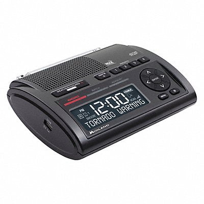 Weather Radio Black Channels AM/FM NOAA