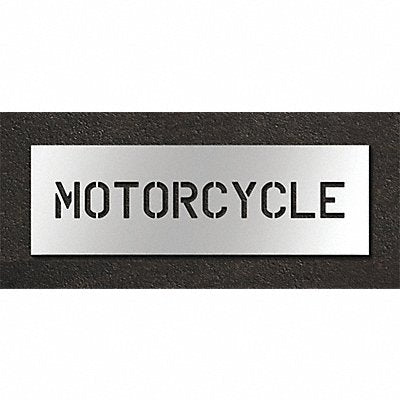 Pavement Stencil Motorcycle