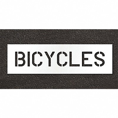 Pavement Stencil Bicycles