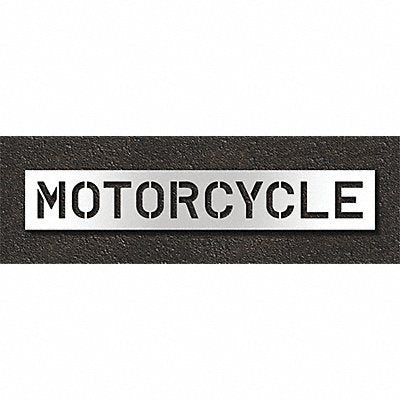 Pavement Stencil Motorcycle