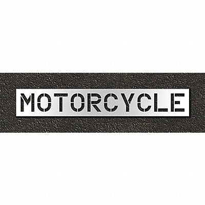 Pavement Stencil Motorcycle