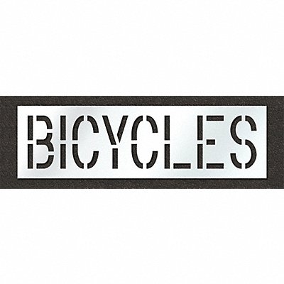 Pavement Stencil Bicycles