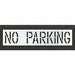 Pavement Stencil No Parking