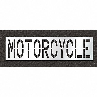 Pavement Stencil Motorcycle