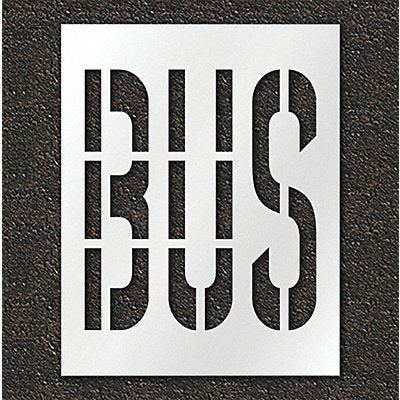 Pavement Stencil Bus