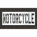 Pavement Stencil Motorcycle