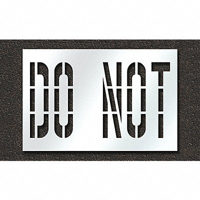 Pavement Stencil Do Not