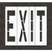 Pavement Stencil Exit