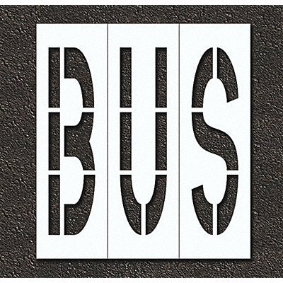 Pavement Stencil Bus 48 in