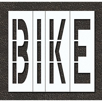 Pavement Stencil Bike