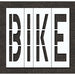 Pavement Stencil Bike