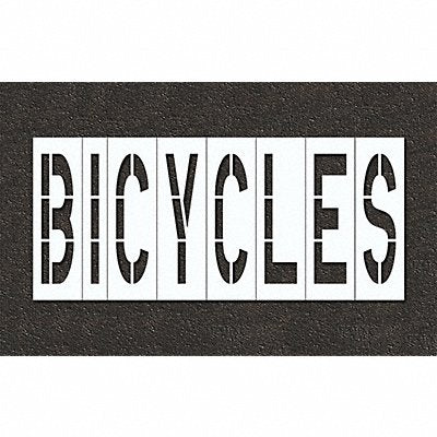 Pavement Stencil Bicycles