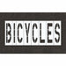 Pavement Stencil Bicycles