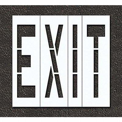 Pavement Stencil Exit