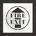 Pavement Stencil Fire Exit