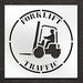 Pavement Stencil Forklift Traffic