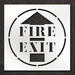 Pavement Stencil Fire Exit