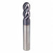 Ball End Mill 3/8 Dia 7/8 Cut Carbide