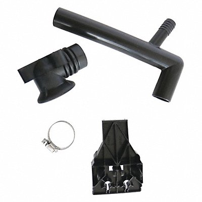 Drain Kit Black L 8 1/2 in W 3 1/2 in