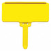 Label Tag Yellow Flat Label Adhered PK25